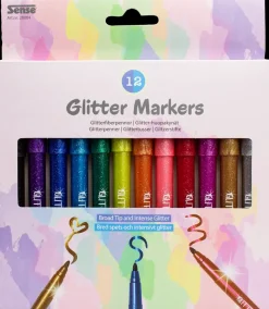 Clearance Glittertusser 12 stk. Øvrige Hobbyartikler