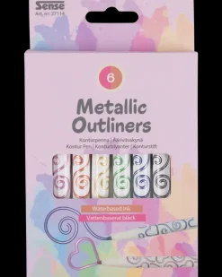 Hot Metalliske Outliners 6-pak Øvrige Hobbyartikler