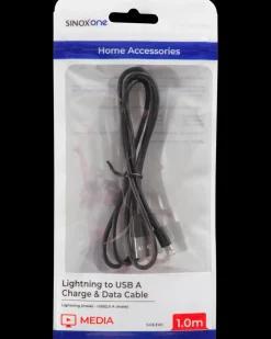 Clearance Lightningkabel 1 meter - sort Mobiltilbehør