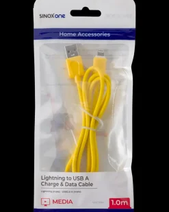 Clearance Lightningkabel 1 meter - gul Mobiltilbehør
