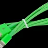 Hot Lightningkabel 1 meter - grøn Mobiltilbehør
