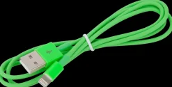Hot Lightningkabel 1 meter - grøn Mobiltilbehør