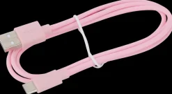 Online USB-C kabel 1 meter - pink Usb-Kabler