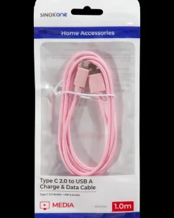 Online USB-C kabel 1 meter - pink Usb-Kabler