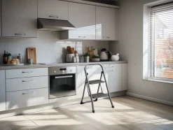 Best SJÖBO HOMEKøkkenstige 2-trin stål Stiger Og Stilladser
