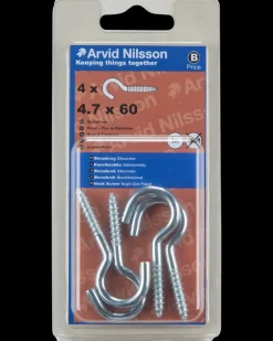 New Skruekrog Ø4,7 x 60 mm 4-pak Kroge Og Ophæng