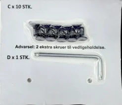 Discount Skruesæt til havebænk 41902 Tilbehør Og Reservedele