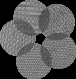 Clearance Slibenet mesh Ø125 mm K240 5-pak Slibeartikler