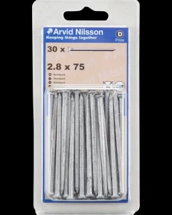 Clearance Søm firkantet 2,8 x 75 mm 30-pak Søm Og Kramper