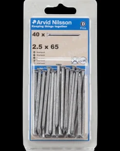 Hot Søm firkantet 2,5 x 65 mm 40-pak Søm Og Kramper