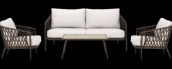 Sofasæt 4 dele - med hynder Havemøbelsæt
