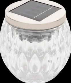 New Solcellelampe glas H. 10 cm - assorteret Solcellelamper