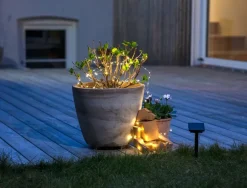 Hot Solcellelyskæde med 100 stk. LED Solcellelamper