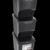 Discount Sorteringskasser 22 liter 3-pak - sort Opbevaringsbokse Og -Kasser