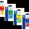 Clearance Blyantspidser med beholder plast - Ass. Kontorartikler