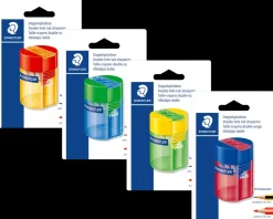 Clearance Blyantspidser med beholder plast - Ass. Kontorartikler