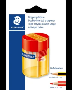 Clearance Blyantspidser med beholder plast - Ass. Kontorartikler