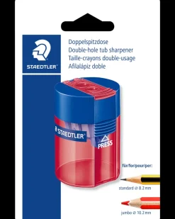 Clearance Blyantspidser med beholder plast - Ass. Kontorartikler
