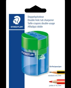 Clearance Blyantspidser med beholder plast - Ass. Kontorartikler