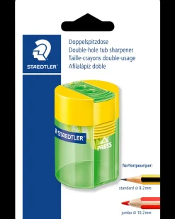 Clearance Blyantspidser med beholder plast - Ass. Kontorartikler
