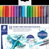 Hot Design Journey Dobbelttusser brush 18pak Kontorartikler|Øvrige Hobbyartikler