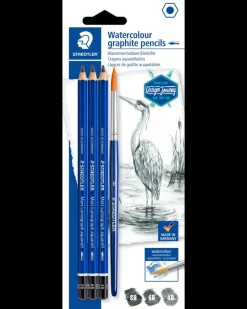 Online Design Journey Akvarel graphite 4 dele Øvrige Hobbyartikler|Hobbypensler