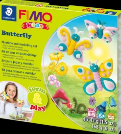 New FIMO kids Modellervoks sommerfugl Modellervoks