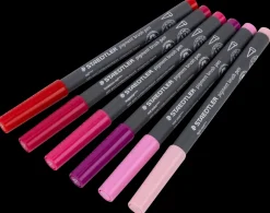 Best Pensel tusch pigmentart rød/pink 6-pak Øvrige Hobbyartikler