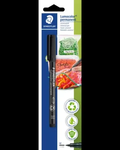 Permanent pen Lumocolor 1,0 mm - sort Kontorartikler