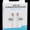 Clearance USB-C til USB-C kabel 1 m Mobiltilbehør
