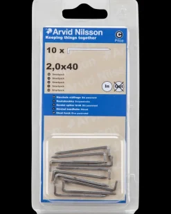 New Stålhage hærdet Ø2 x 40 mm 10pk Kroge Og Ophæng