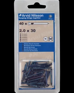 Clearance Stålsøm hærdet 2 x 30 mm 40-pak Søm Og Kramper