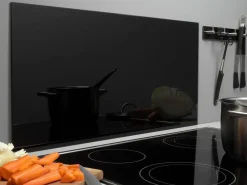 Sale Stænkplade 60 x 30 cm - sort Tilbehør Og Reservedele|Øvrige Køkkenartikler