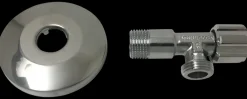 Outlet Stopventil 1/2" x 1/2" med roset Haner Og Ventiler