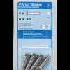 Clearance Sætskrue A4 M8 x 30 mm 4 stk. Maskinskruer, Bolte Og Møtrikker