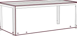 Online Bordovertræk 75 x 90 x 200 cm - sort Overtræk