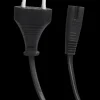Outlet 8-tals ledning 2 meter - sort Øvrige Kabler