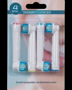Clearance Tandbørstehoved 4-pak Kosmetik Og Personlig Pleje