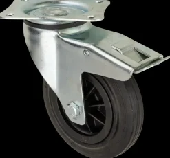 Outlet Hjul 160 mm - drej med bremse Transporthjul Og Løse Hjul