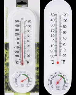 Hot Termometer med hygrometer ude - hvid Øvrigt Havetilbehør