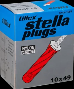Online Plugs pan 5 x 55 mm - rød 25-pak Dyvler Og Plugs