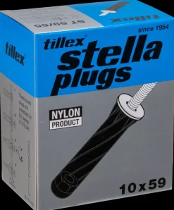 Plugs pan 5 x 65 mm - sort 25-pak Dyvler Og Plugs