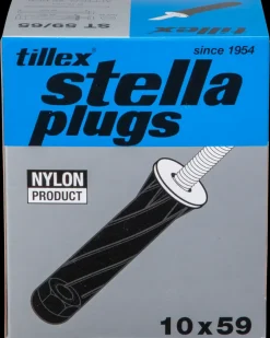 Plugs pan 5 x 65 mm - sort 25-pak Dyvler Og Plugs