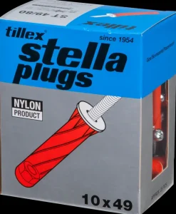 Sale Plugs pan 5 x 80 mm - rød 25-pak Dyvler Og Plugs