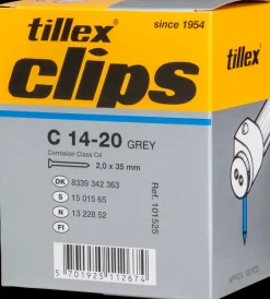 Skrueclips 18-22 mm - hvid Kabelclips