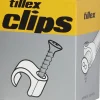 Skrueclips 7-10 mm - hvid Kabelclips