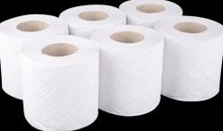 Outlet Toiletpapir 2 lags 6-pak Toiletpapir, Køkkenrulle Og Servietter