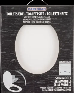 New Toiletsæde Quick-release - Slim Hvid Toiletsæder