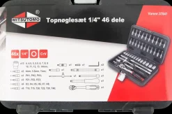 Online Topnøglesæt 1/4" - 46 dele Topnøglesæt Og Skralder