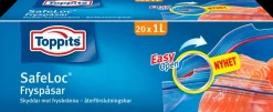 New Safeloc frysepose 1 L 20 stk. Husholdningsartikler